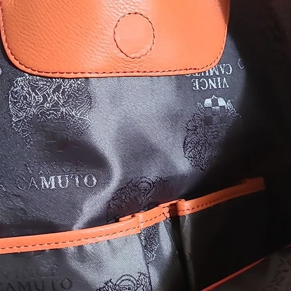 Vince Camuto Leather Monnogram Handbag - Picture 7 of 10